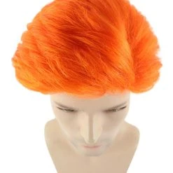 HPO Men's Orange Anime Cosplay Short Wig | All Back Cosplay Halloween Wig | Premium Breathable Capless Cap 17 HPO Men's Orange Anime Cosplay Short Wig | All Back Cosplay Halloween Wig | Premium Breathable Capless Cap
