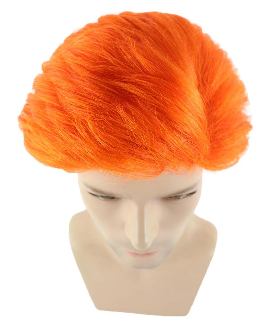 HPO Men's Orange Anime Cosplay Short Wig | All Back Cosplay Halloween Wig | Premium Breathable Capless Cap 8 HPO Men's Orange Anime Cosplay Short Wig | All Back Cosplay Halloween Wig | Premium Breathable Capless Cap