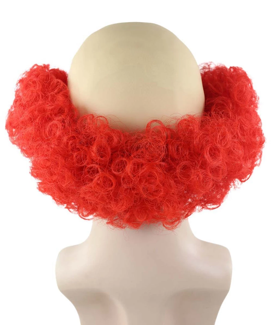 HPO Men's Bald Curly Red Mens Clown Wig | Red Wig With Cap 4 HPO Men's Bald Curly Red Mens Clown Wig | Red Wig With Cap