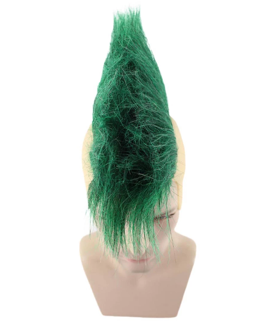 HPO Green Mohawk Mens Wig | Celebrity Cosplay Halloween Wig 7 HPO Green Mohawk Mens Wig | Celebrity Cosplay Halloween Wig