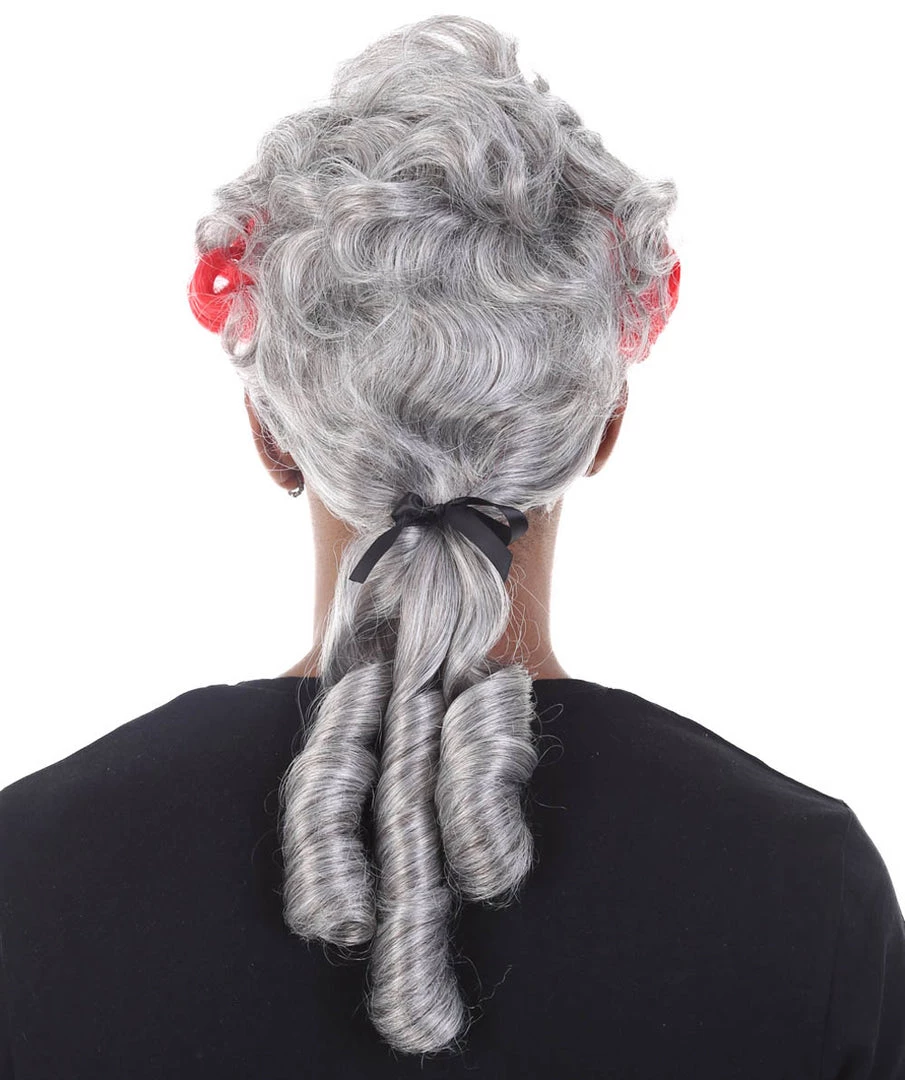 HPO 18th Century Wig | Red & Grey Historical Wig | Premium Breathable Capless Cap Men's Wigs 4 HPO 18th Century Wig | Red & Grey Historical Wig | Premium Breathable Capless Cap Men's Wigs