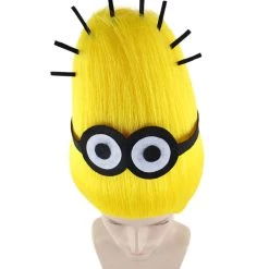 HPO Animation Yellow Mens Wig | Short Yellow Wig | Premium Breathable Capless Cap Men's