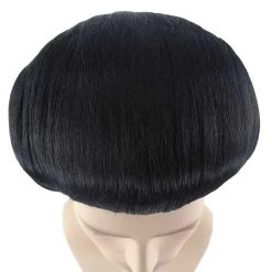 HPO Men TV Movie Cosplay Black Wig | Premium Breathable Capless Cap Men's