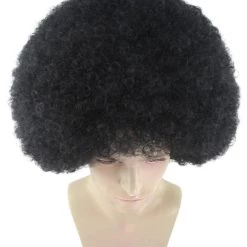 HPO Men Disco Afro Wig | Jumbo Cosplay Halloween Wig | Premium Breathable Capless Cap 15 HPO Men Disco Afro Wig | Jumbo Cosplay Halloween Wig | Premium Breathable Capless Cap