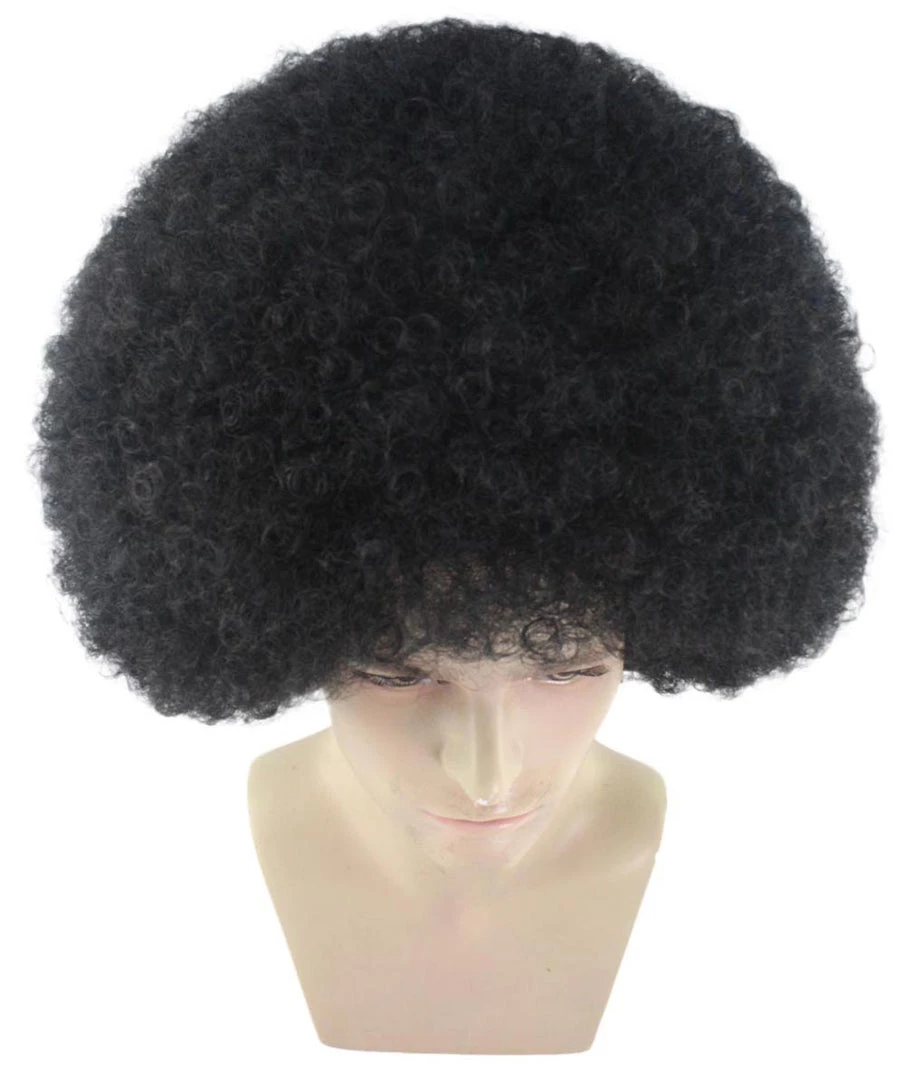 HPO Men Disco Afro Wig | Jumbo Cosplay Halloween Wig | Premium Breathable Capless Cap 7 HPO Men Disco Afro Wig | Jumbo Cosplay Halloween Wig | Premium Breathable Capless Cap