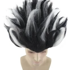 HPO Superhero Doctor Mens Wig | Black White Cosplay Halloween Wig | Premium Breathable Capless Cap 15 HPO Superhero Doctor Mens Wig | Black White Cosplay Halloween Wig | Premium Breathable Capless Cap