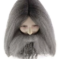 HPO Film Pirate Mens Wig And Full Beard Set | Cosplay Halloween Wig | Premium Breathable Capless Cap Men's 15 HPO Film Pirate Mens Wig And Full Beard Set | Cosplay Halloween Wig | Premium Breathable Capless Cap Men's