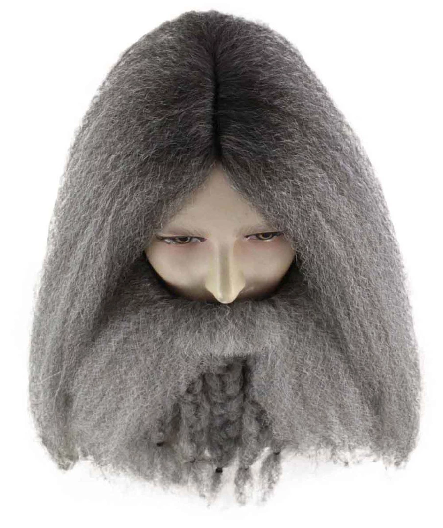 HPO Film Pirate Mens Wig And Full Beard Set | Cosplay Halloween Wig | Premium Breathable Capless Cap Men's 7 HPO Film Pirate Mens Wig And Full Beard Set | Cosplay Halloween Wig | Premium Breathable Capless Cap Men's