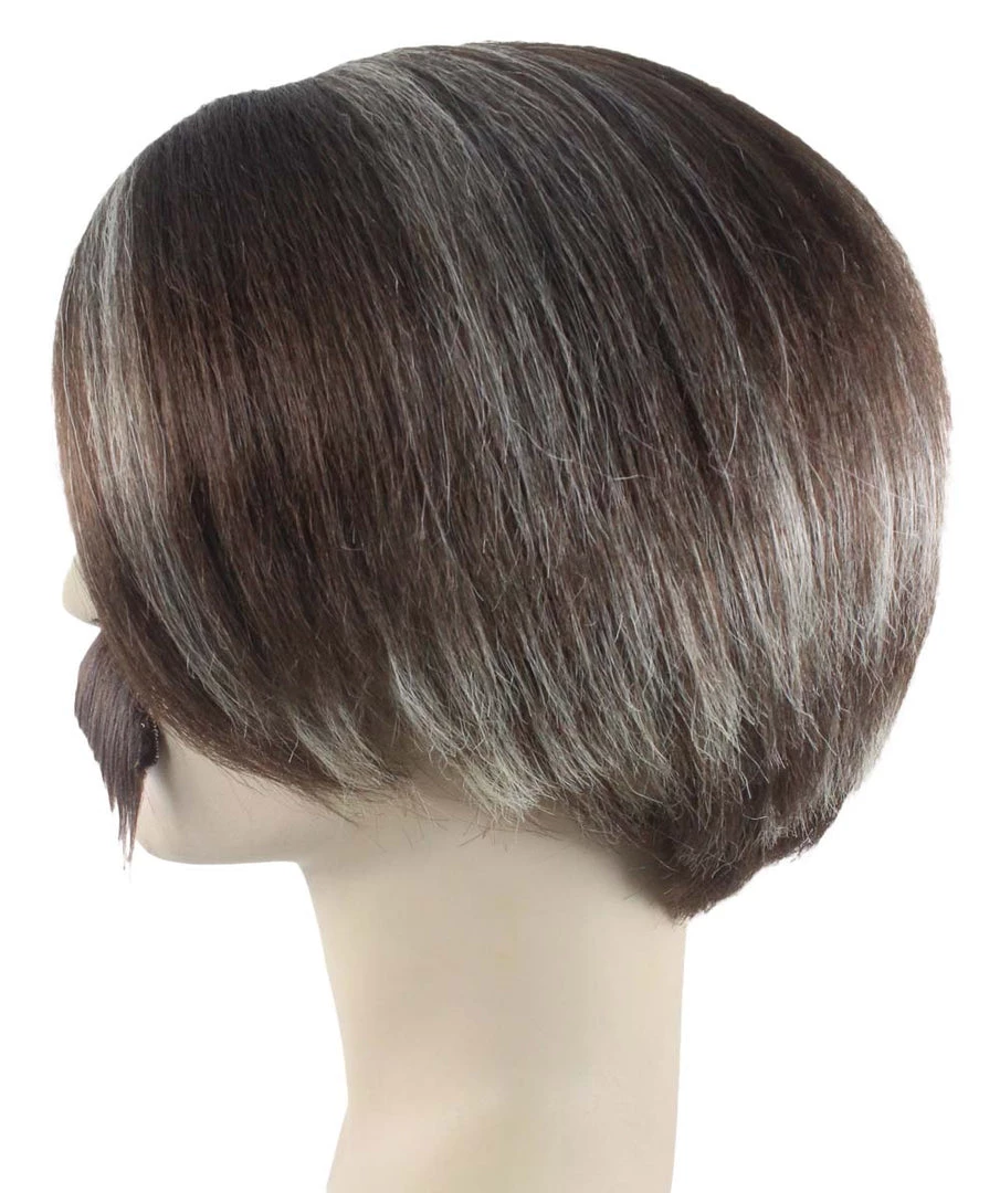 HPO Men's Men Brown Wig With Moustache Set | Cosplay Halloween Wig | Premium Breathable Capless Cap 3 HPO Men's Men Brown Wig With Moustache Set | Cosplay Halloween Wig | Premium Breathable Capless Cap