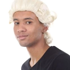 HPO Men's Colonial Founding Father Mens Wig | Historical Character Cosplay Halloween Wig | Premium Breathable Capless Cap 11 HPO Men's Colonial Founding Father Mens Wig | Historical Character Cosplay Halloween Wig | Premium Breathable Capless Cap