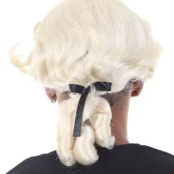 HPO Men's Colonial Founding Father Mens Wig | Historical Character Cosplay Halloween Wig | Premium Breathable Capless Cap 12 HPO Men's Colonial Founding Father Mens Wig | Historical Character Cosplay Halloween Wig | Premium Breathable Capless Cap