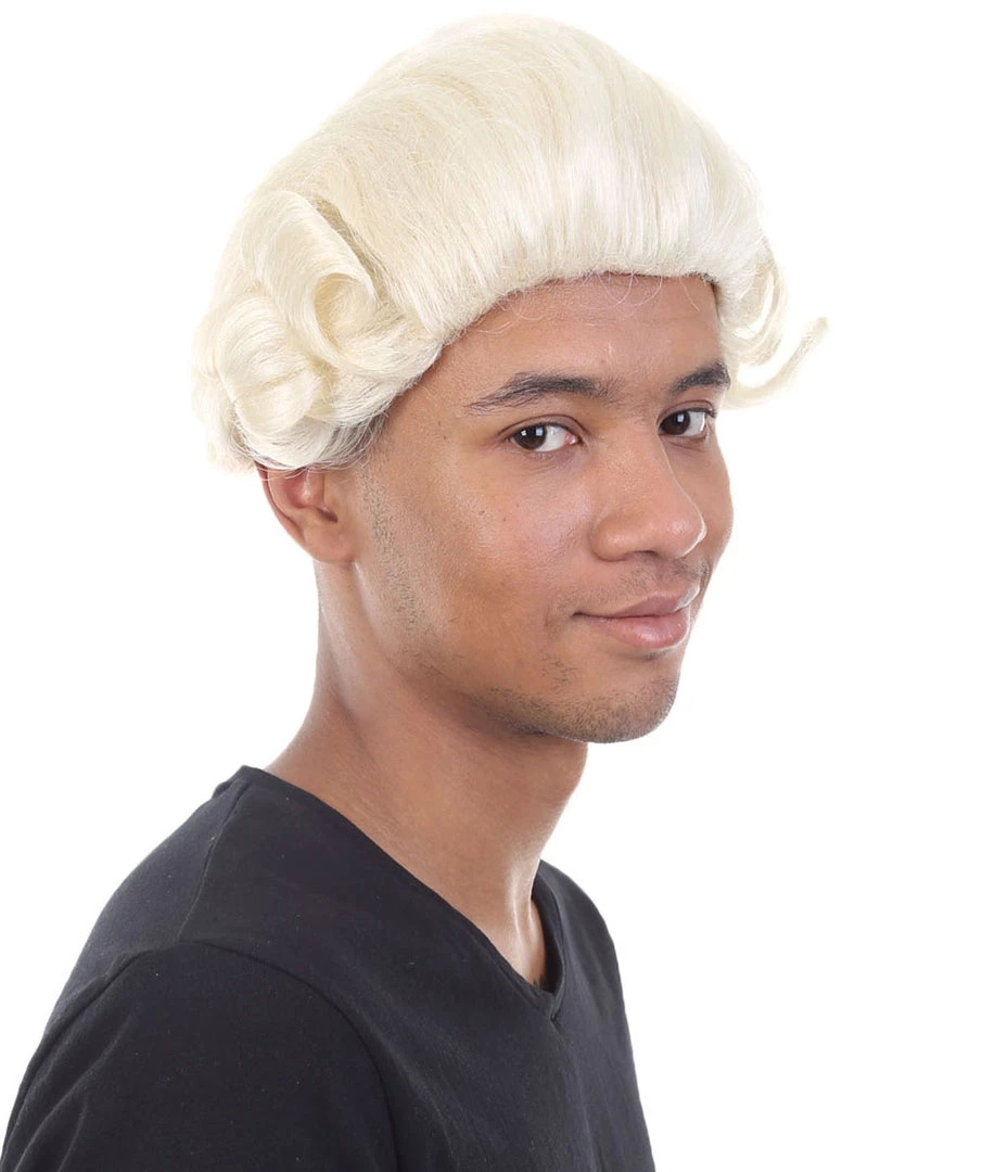 HPO Men's Colonial Founding Father Mens Wig | Historical Character Cosplay Halloween Wig | Premium Breathable Capless Cap 6 HPO Men's Colonial Founding Father Mens Wig | Historical Character Cosplay Halloween Wig | Premium Breathable Capless Cap