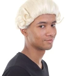 HPO Men's Colonial Founding Father Mens Wig | Historical Character Cosplay Halloween Wig | Premium Breathable Capless Cap 13 HPO Men's Colonial Founding Father Mens Wig | Historical Character Cosplay Halloween Wig | Premium Breathable Capless Cap