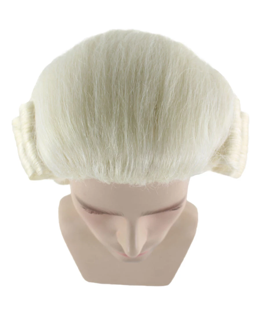 HPO Men's Colonial Founding Father Mens Wig | Historical Character Cosplay Halloween Wig | Premium Breathable Capless Cap 7 HPO Men's Colonial Founding Father Mens Wig | Historical Character Cosplay Halloween Wig | Premium Breathable Capless Cap