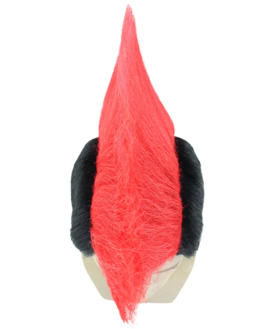 HPO Men's Red And Black Mens Mohawk Wig | Cosplay Halloween Wig | Premium Breathable Capless Cap 7 HPO Men's Red And Black Mens Mohawk Wig | Cosplay Halloween Wig | Premium Breathable Capless Cap