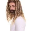 HPO Men's Sea Hero Wig & Beard Set | Cosplay Halloween Wig | Premium Breathable Capless Cap