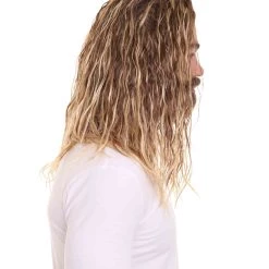 HPO Men's Sea Hero Wig & Beard Set | Cosplay Halloween Wig | Premium Breathable Capless Cap 19 HPO Men's Sea Hero Wig & Beard Set | Cosplay Halloween Wig | Premium Breathable Capless Cap