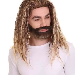 HPO Men's Sea Hero Wig & Beard Set | Cosplay Halloween Wig | Premium Breathable Capless Cap 20 HPO Men's Sea Hero Wig & Beard Set | Cosplay Halloween Wig | Premium Breathable Capless Cap