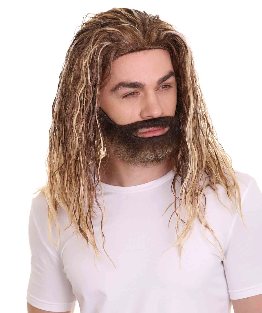 HPO Men's Sea Hero Wig & Beard Set | Cosplay Halloween Wig | Premium Breathable Capless Cap 9 HPO Men's Sea Hero Wig & Beard Set | Cosplay Halloween Wig | Premium Breathable Capless Cap