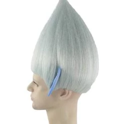 HPO Silver Troll With Ears | Pointy Silver Fairy Wig | Premium Halloween Wig SALE