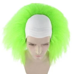 HPO Scary Green Clown Mens Killer Wig | Cosplay Halloween Wig 14 HPO Scary Green Clown Mens Killer Wig | Cosplay Halloween Wig