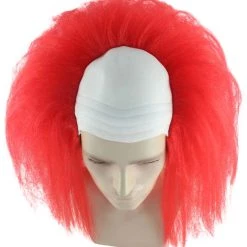 HPO Scary Bald Red Mens Clown Wig | Cosplay Halloween Wig Men's
