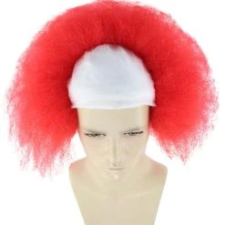 HPO Half Bald Head Mens Short Wig, Grey Men's 58 HPO Half Bald Head Mens Short Wig, Grey Men's