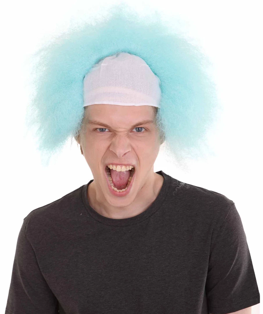 HPO Half Bald Head Mens Short Wig, Grey Men's 15 HPO Half Bald Head Mens Short Wig, Grey Men's