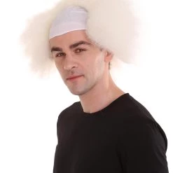 HPO Half Bald Head Mens Short Wig, Grey Men's 39 HPO Half Bald Head Mens Short Wig, Grey Men's