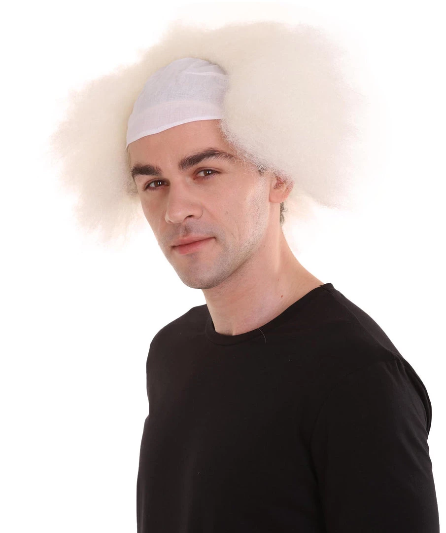 HPO Half Bald Head Mens Short Wig, Grey Men's 10 HPO Half Bald Head Mens Short Wig, Grey Men's