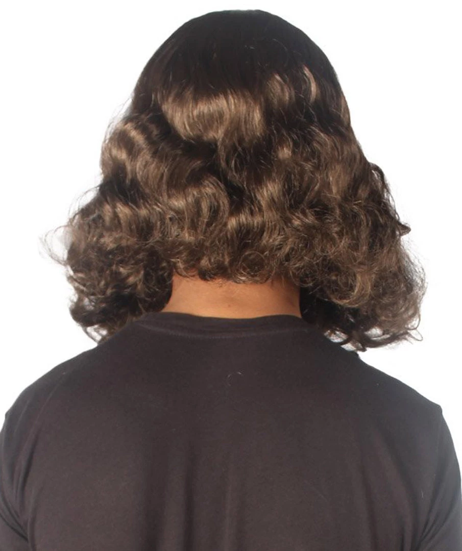 HPO Mens Biblical Wig And Beard Set Brown | Premium Breathable Capless Cap 5 HPO Mens Biblical Wig And Beard Set Brown | Premium Breathable Capless Cap