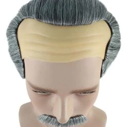 HPO Crime Film Mens Wig | Black & White Wig