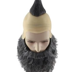 HPO Dwarf Anime Mens Wig | Full Beard And Mustaches Set Wig Men's