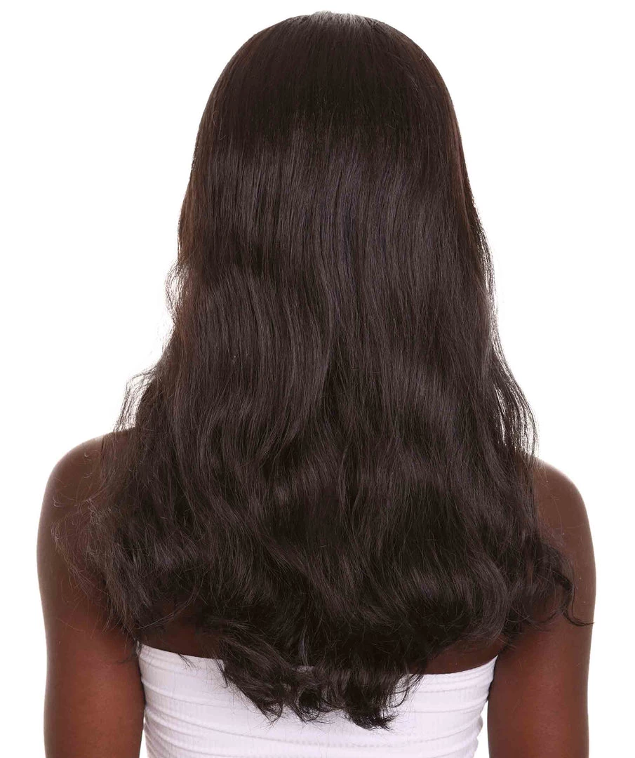 HPO Women's Black Straight Medium Length Imperial Army Wig | Premium Breathable Capless Cap 4 HPO Women's Black Straight Medium Length Imperial Army Wig | Premium Breathable Capless Cap