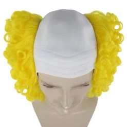 HPO Mens Scary Bald Clown Curly Wigs Collection | Cosplay Halloween Wigs Men's
