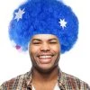 FLAGWIGS Australia Sport Afro Fun Wig | Blue Flag Jumbo Wig SALE