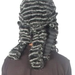 HPO Colonial Judge Mens Wig | Black Historical Wigs Men's