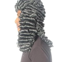 HPO Colonial Judge Mens Wig | Black Historical Wigs Men's