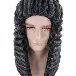 HPO Colonial Judge Mens Wig | Black Historical Wigs Men's
