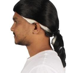 HPO Men's Men Style Rock Star Black Wig | Premium Breathable Capless Cap 13 HPO Men's Men Style Rock Star Black Wig | Premium Breathable Capless Cap