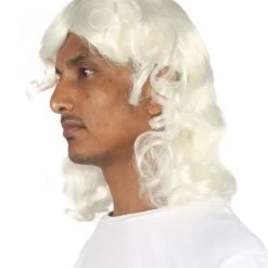 HPO Men Wavy Colonial Wig | Premium Breathable Capless Cap Men's