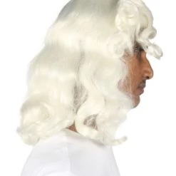 HPO Men Wavy Colonial Wig | Premium Breathable Capless Cap Men's