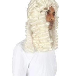 HPO Men Curly Colonial Judge Wig | Premium Breathable Capless Cap Men's