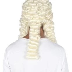 HPO Men Curly Colonial Judge Wig | Premium Breathable Capless Cap Men's