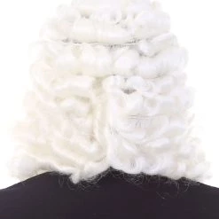 HPO Men's Mens Colonial Judge Wigs | White Historical Wigs
