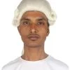HPO Men's Mens Colonial Black Lace White Wigs | Premium Breathable Capless Cap