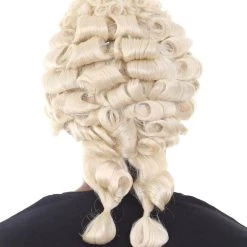 HPO Mens Colonial Judge Wigs | Blonde Historical Wigs | Premium Breathable Capless Cap 14 HPO Mens Colonial Judge Wigs | Blonde Historical Wigs | Premium Breathable Capless Cap