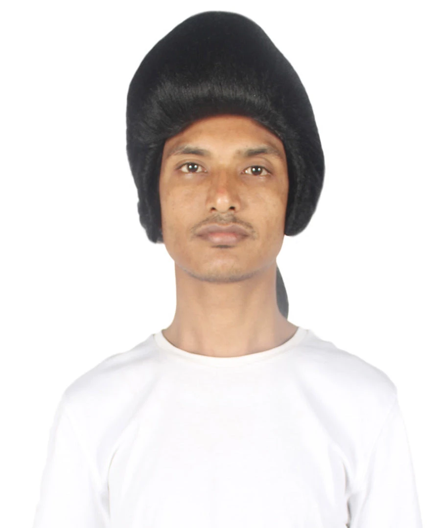HPO Men's Mens Colonial Wavy Judge Black Historical Wigs | Premium Breathable Capless Cap 1 HPO Men's Mens Colonial Wavy Judge Black Historical Wigs | Premium Breathable Capless Cap