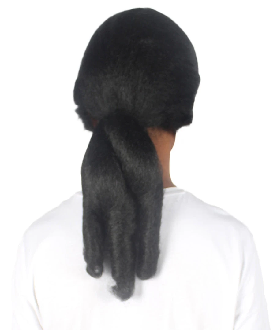 HPO Men's Mens Colonial Wavy Judge Black Historical Wigs | Premium Breathable Capless Cap 4 HPO Men's Mens Colonial Wavy Judge Black Historical Wigs | Premium Breathable Capless Cap