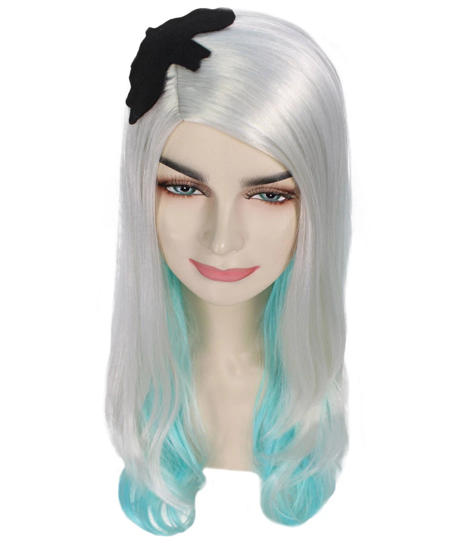 HPO Long Since Womens Wig | Blue & Blonde Celebrity Wig | Premium Breathable Capless Cap 7 HPO Long Since Womens Wig | Blue & Blonde Celebrity Wig | Premium Breathable Capless Cap